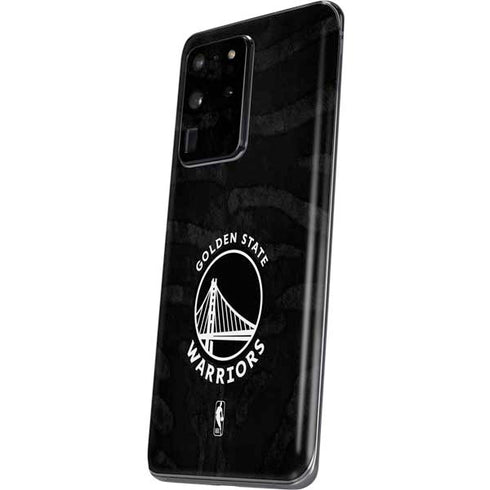 NBA Golden State Warriors Black Animal Print Galaxy S20 Ultra 5G Skin